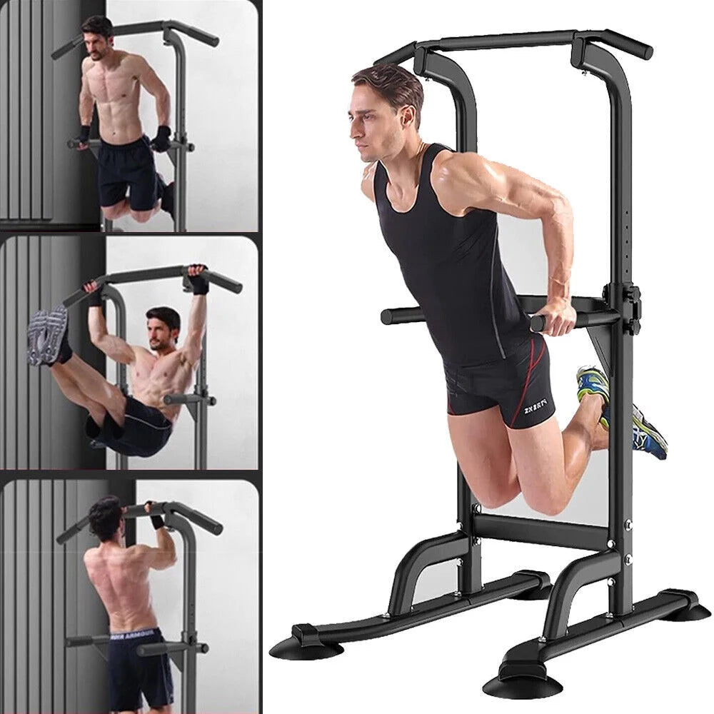 Adjustable Height Power Tower Dip Station I17025