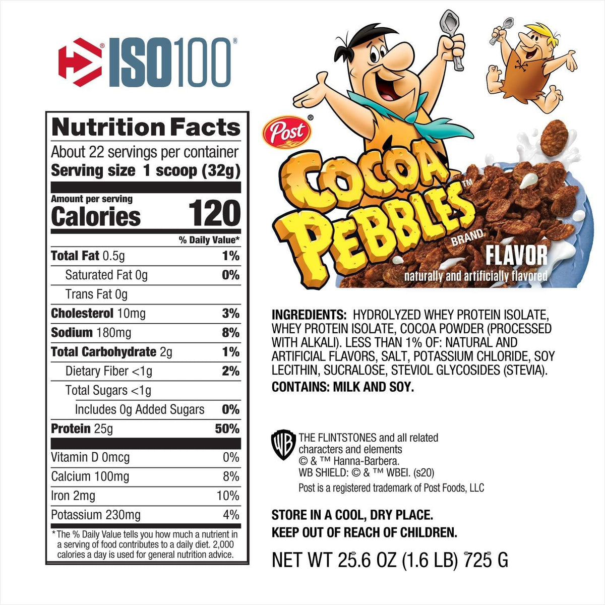Hydrolyzed 100 Whey Protein Isolate Cocoa Pebbles (1.4 Lbs. / 20 Servings) C9728