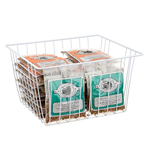 Metal Wire Freezer Basket Organizer with Handles Y84914