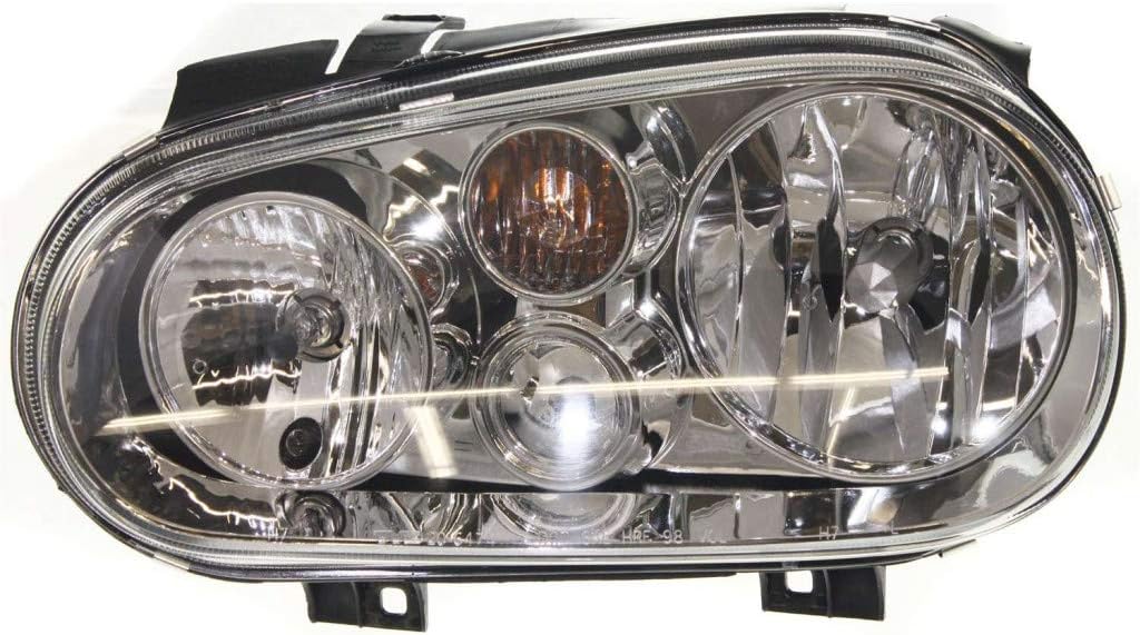 Headlight for 1999-2002 Volkswagen Cabrio Driver and Passenger Side w/Bulbs E6840