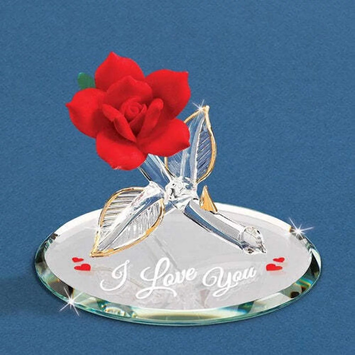 Red Rose Glass O284669