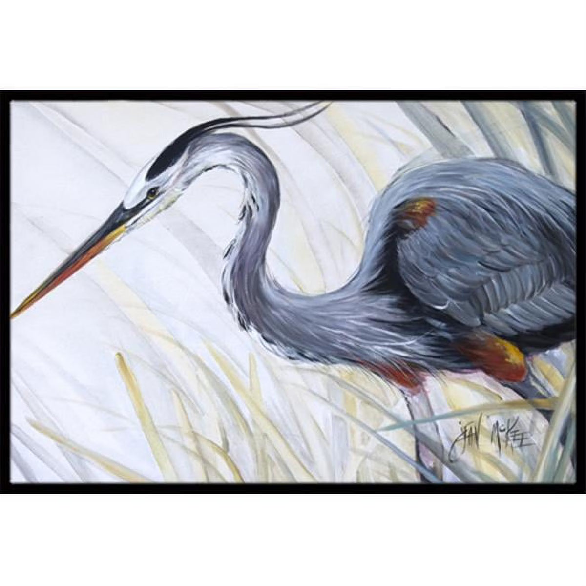 Blue Heron Frog Hunting Indoor & Outdoor Mat S5905