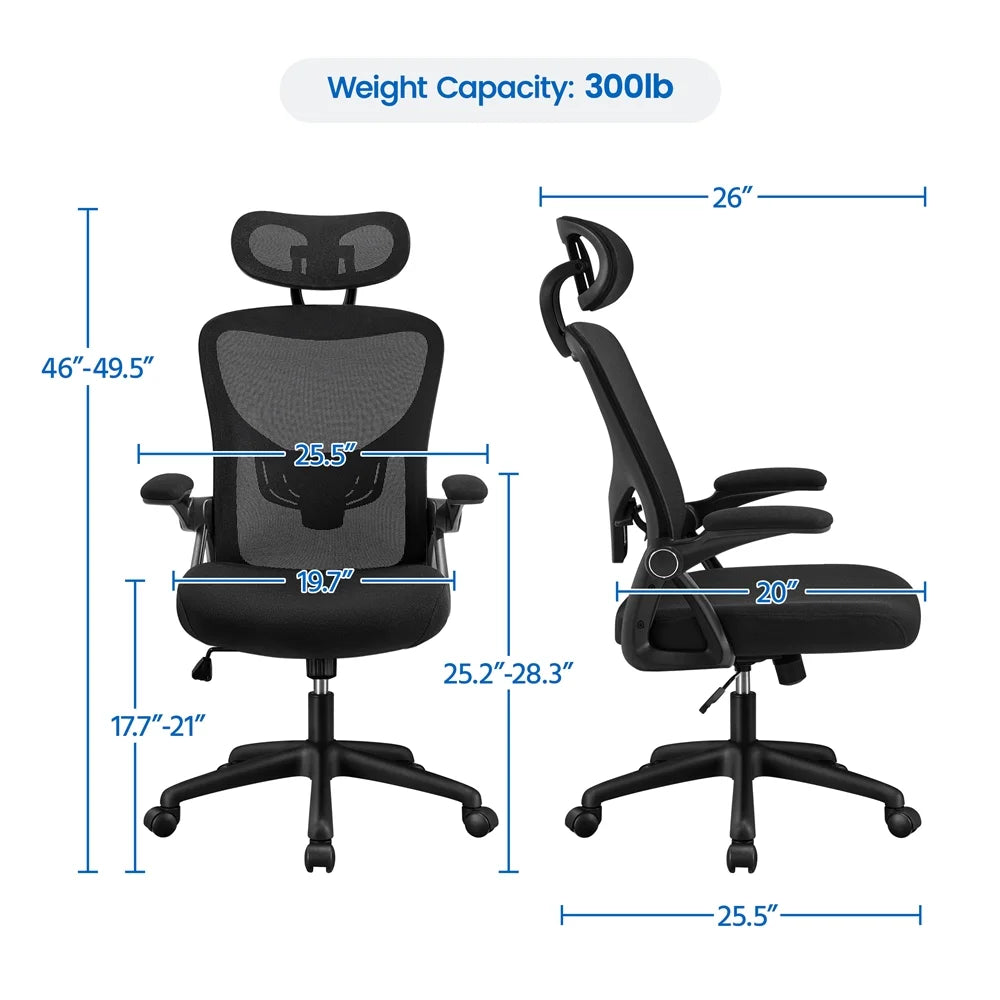 Black 28.5 in Active Chair Y338