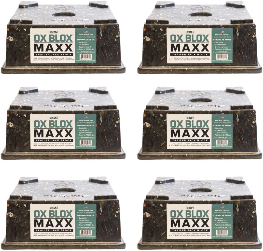 6-Pack RV Jack Block for 9 Round Feet H641