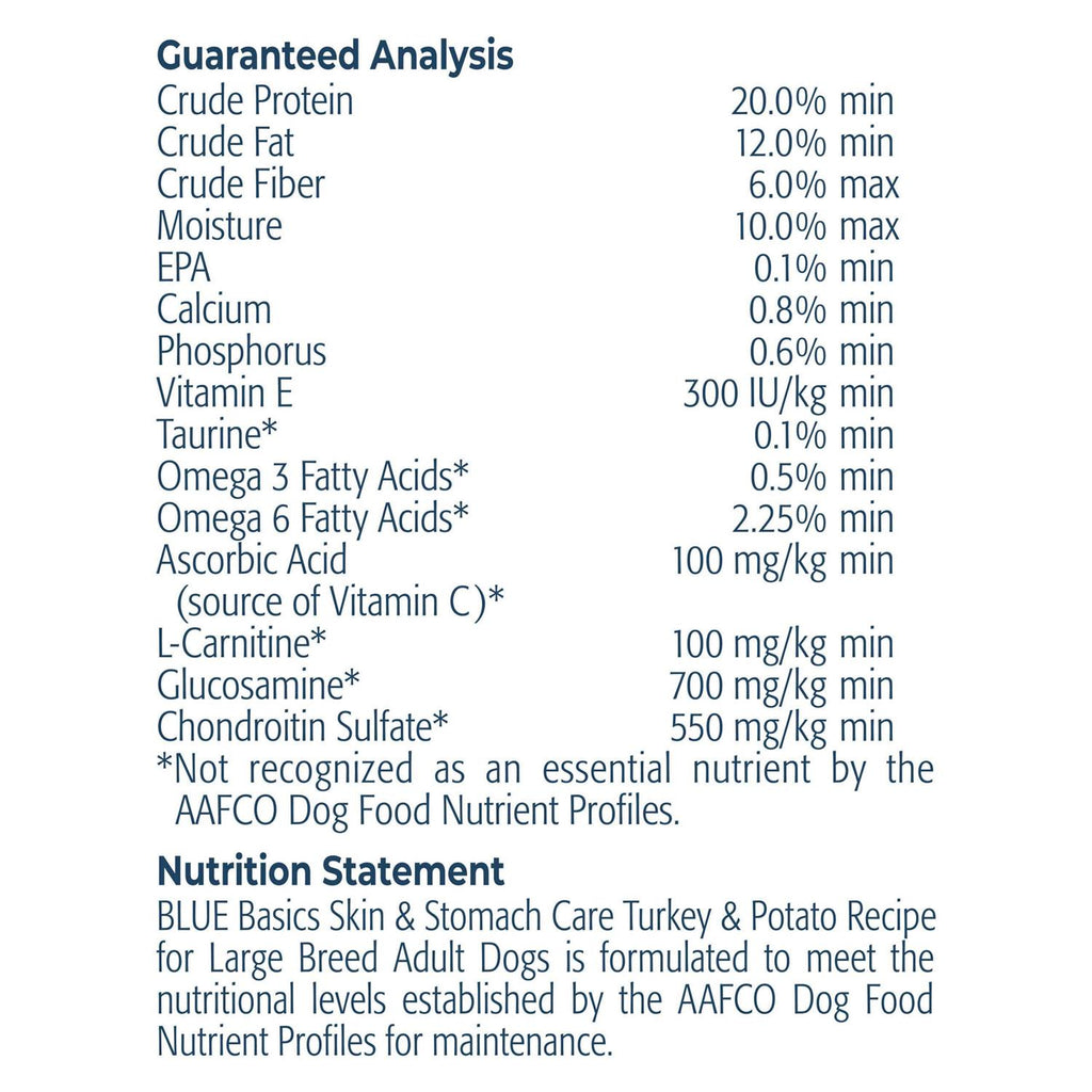 Turkey & Potato Large Breed Dry Dog Food E419187