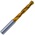 25/64x22 Carbide 140° Point Tin Coated Coolant Fed Drill U6403