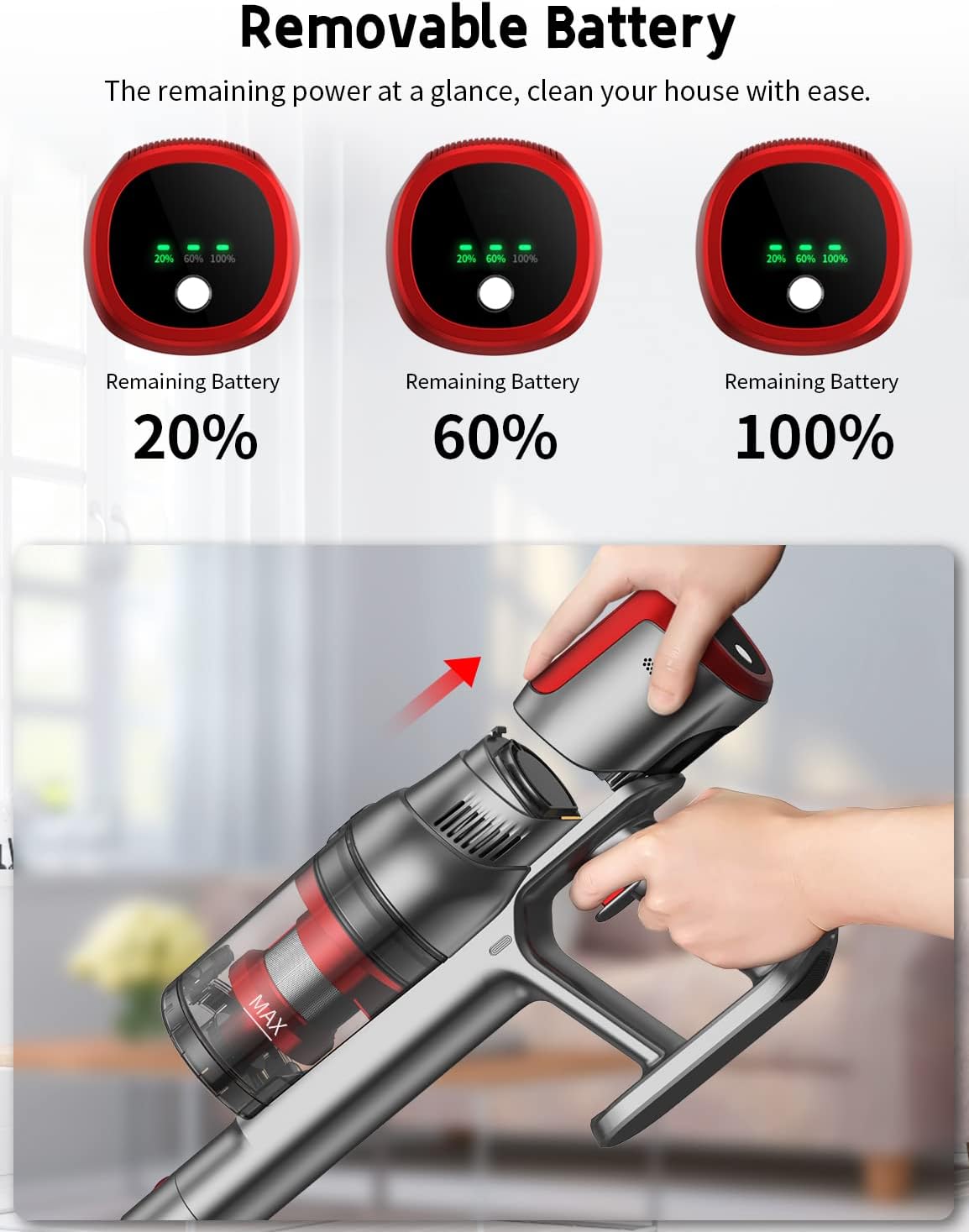 Cordless 4-in-1 Stick Vacuum Cleaner O8195