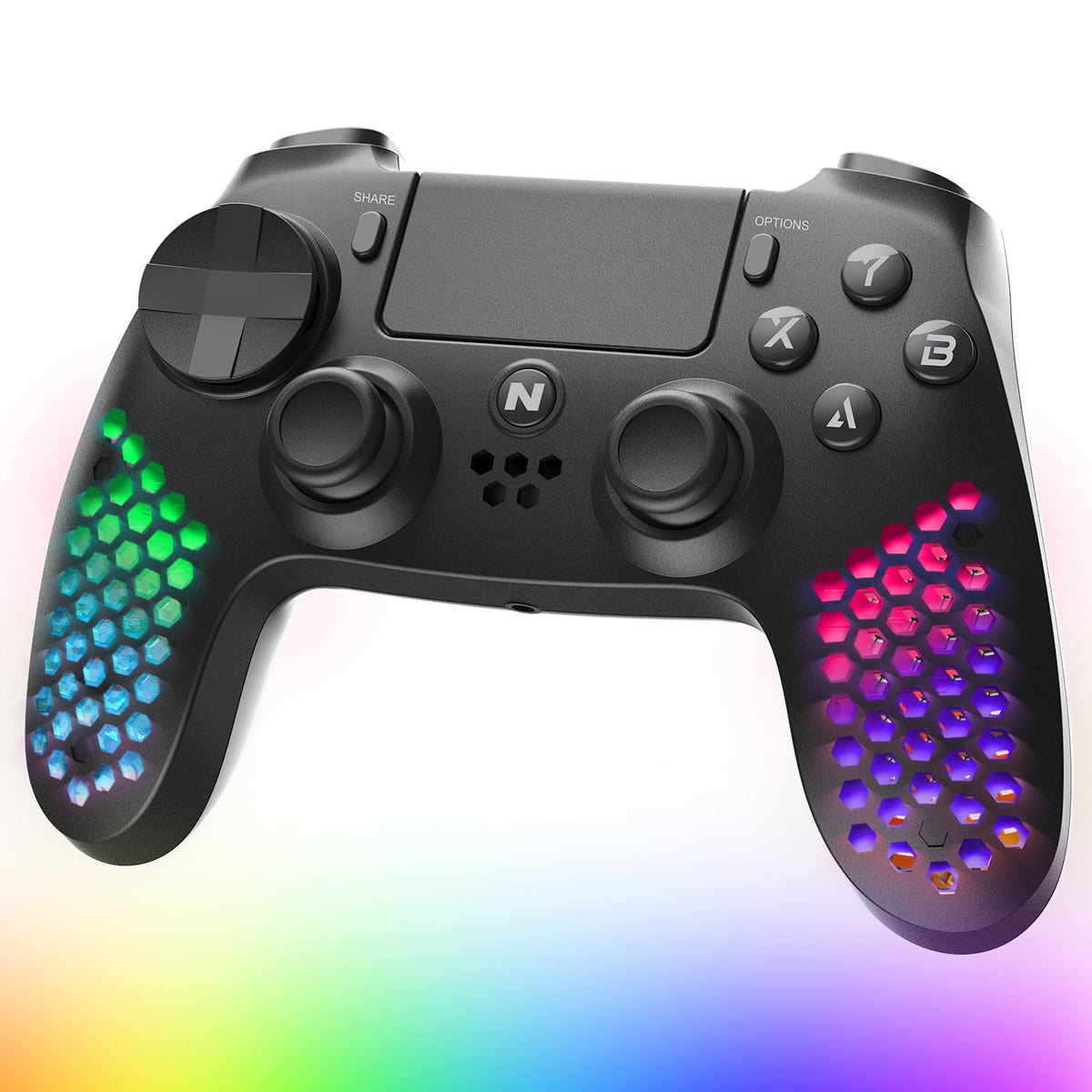RGB Wireless Controller for PS4/PS5/PC/Android/iOS X9936