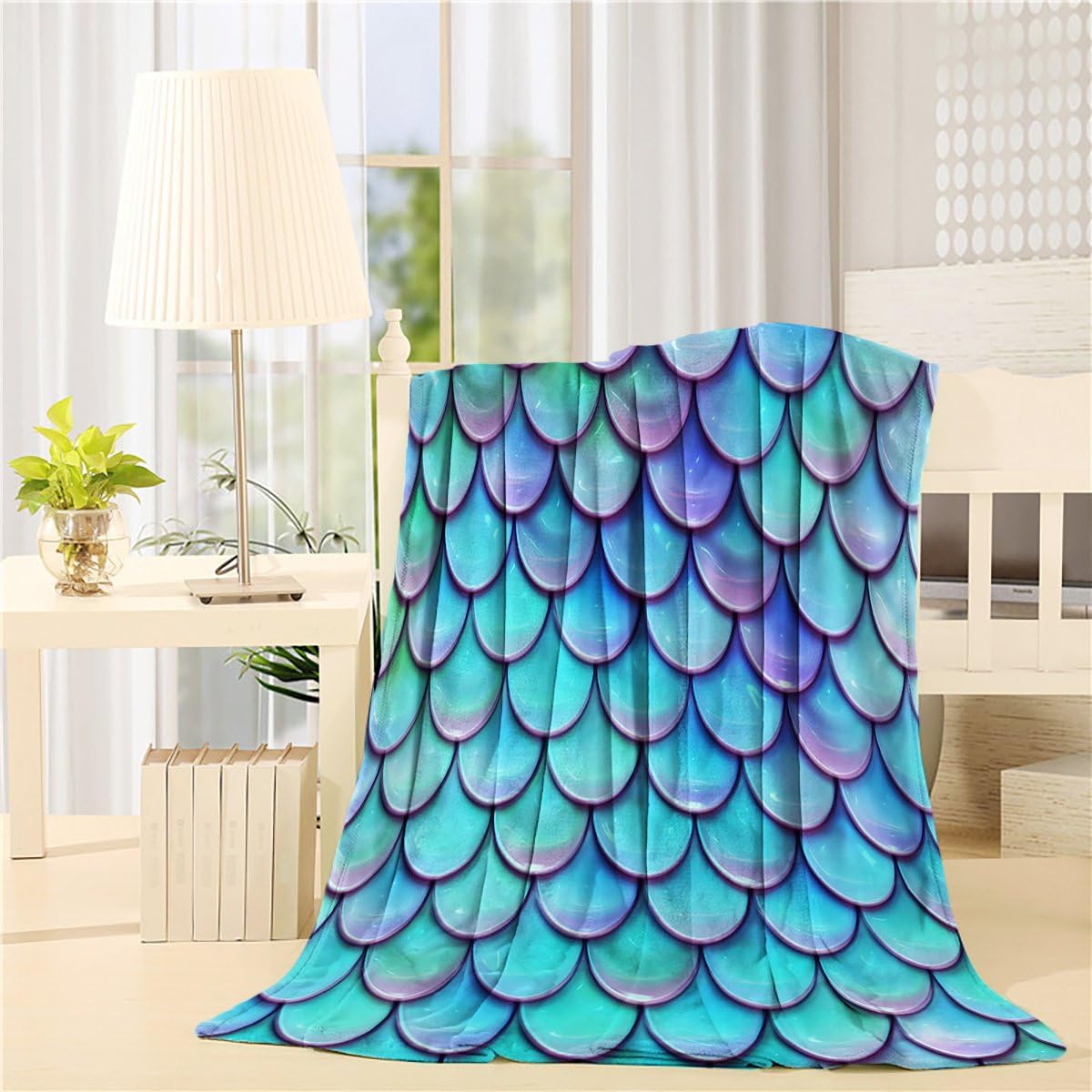 Flannel Fleece 50 x 80 inch Geometric Throw Blanket I4949
