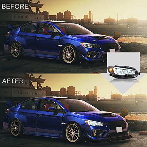 Headlights Assembly with Dynamic DRL Sequential Turn Signal E29913