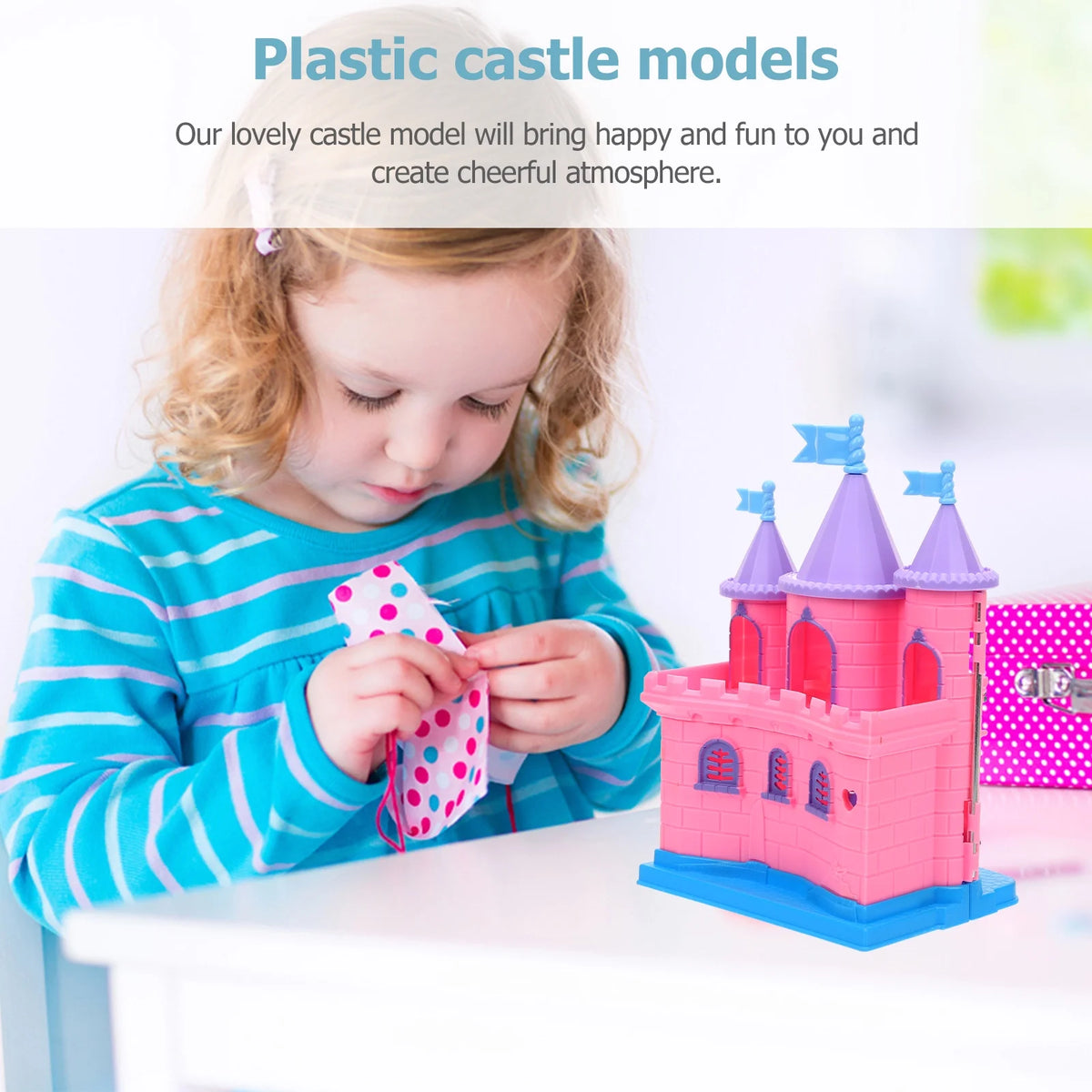 Luxury Plastic Dollhouse Castle Kit 2 Pcs G154430