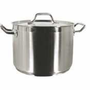 40 QT Stainless Steel Stock Pot with Lid F484414
