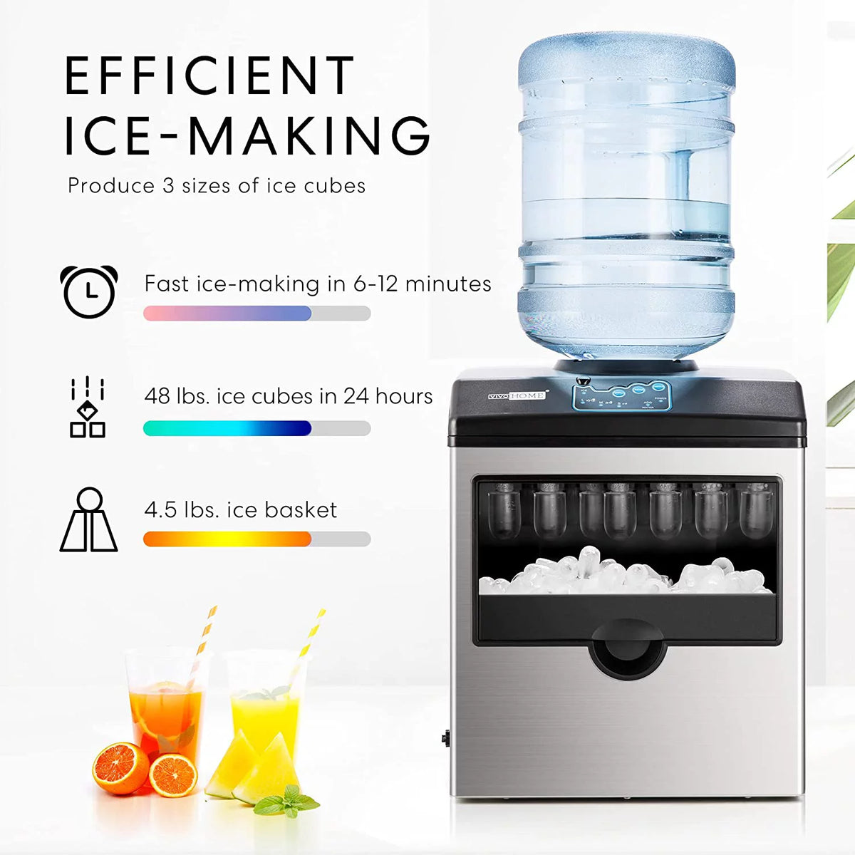 Electric 2 in 1 Countertop Ice Maker with Water Dispenser N5274