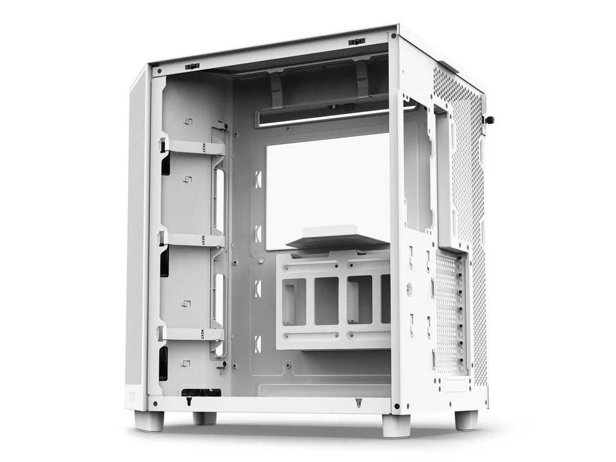 White Compact Dual-Chamber Mid-Tower Airflow Case T54110