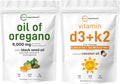 Oil of Oregano Vitamin D3 K2 Coconut Oil Softgels O762643