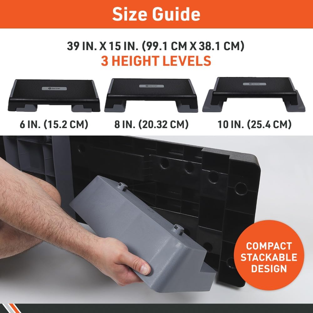 Gray/Black Aerobic Step Platform D57672