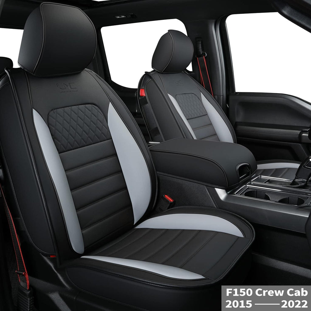 Black 2 pcs Front Seat Covers W91219