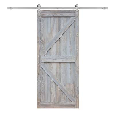 Barn Door with Bent Strap Hardware F727327