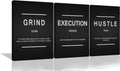 Inspirational Quote Canvas Wall Art 3 Panels 24x36x3 V769