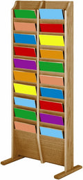 Light Oak Wooden Magazine Rack N747