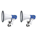 50W Rechargeable Megaphone Speaker with Built in Siren (2 Pack) Z7814