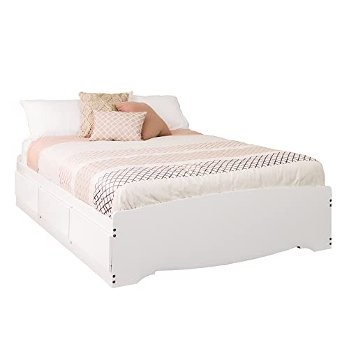Full 6-Drawer Platform Storage Bed, White P493247