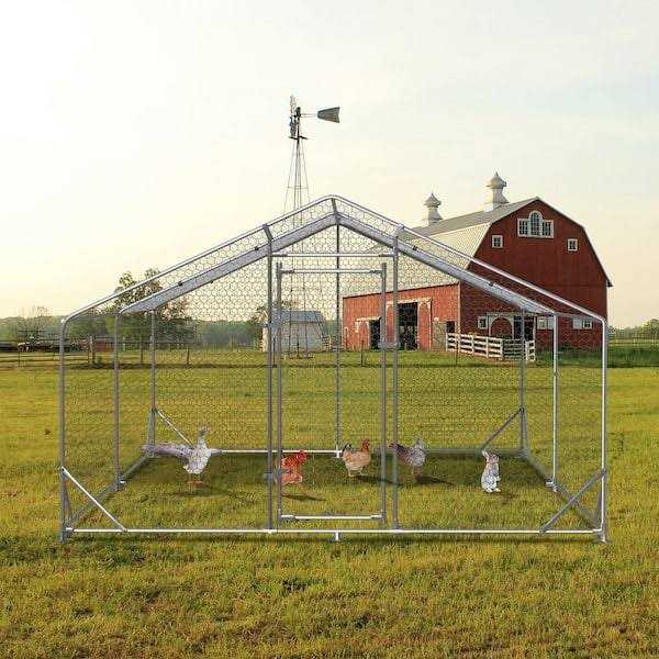 Walk-In Chicken Coop with Waterproof Cover M98541
