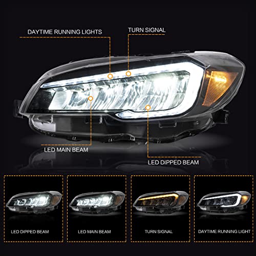 Headlights Assembly with Dynamic DRL Sequential Turn Signal E29913