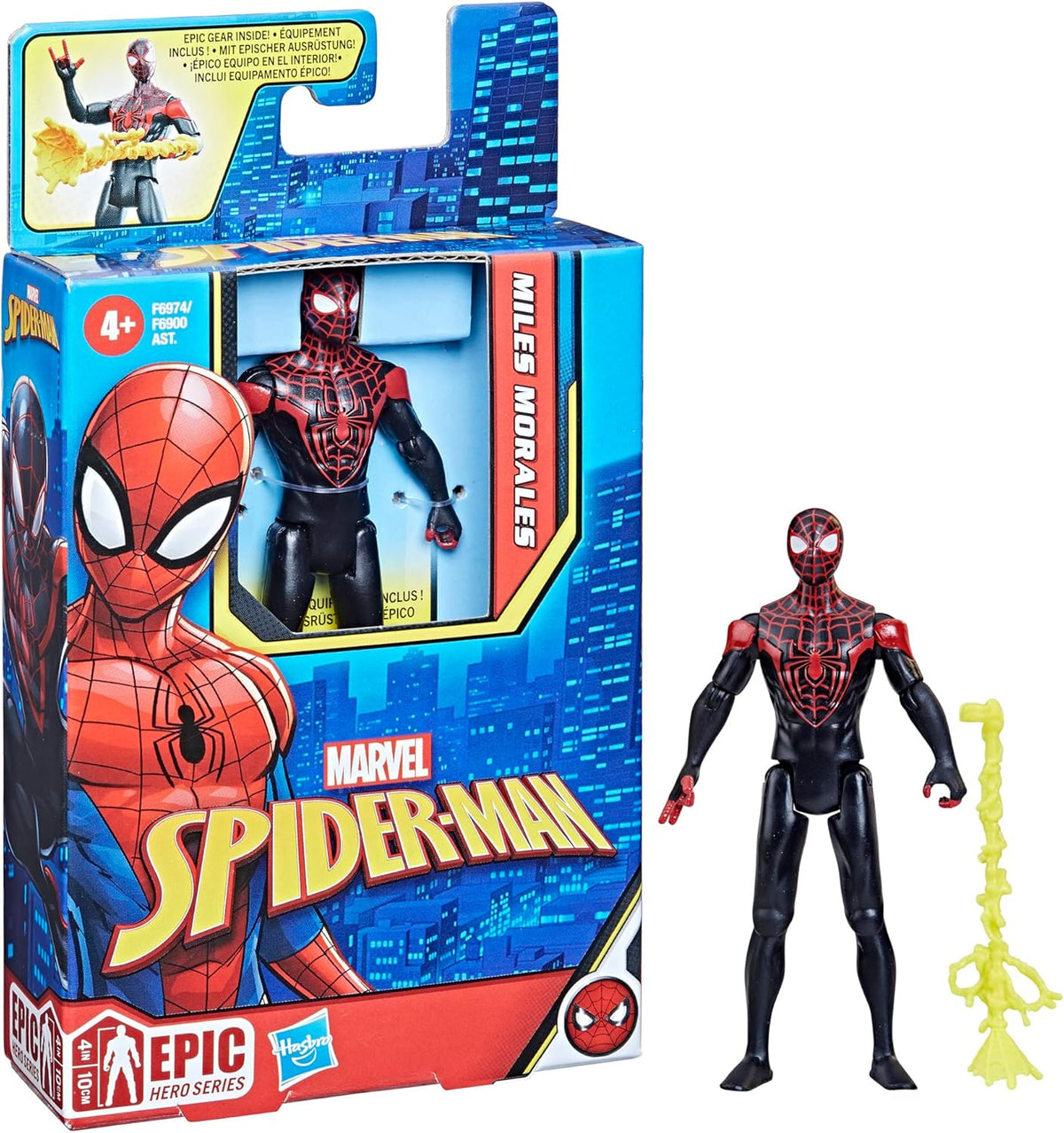 4-Inch Spider-Man Miles Morales Action Figure with Accessory Z1433