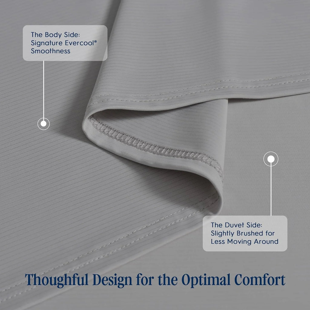 Flat Sheet, Cooling Bedding, Machine Washable, Cool Gray, King/Cal King Z399