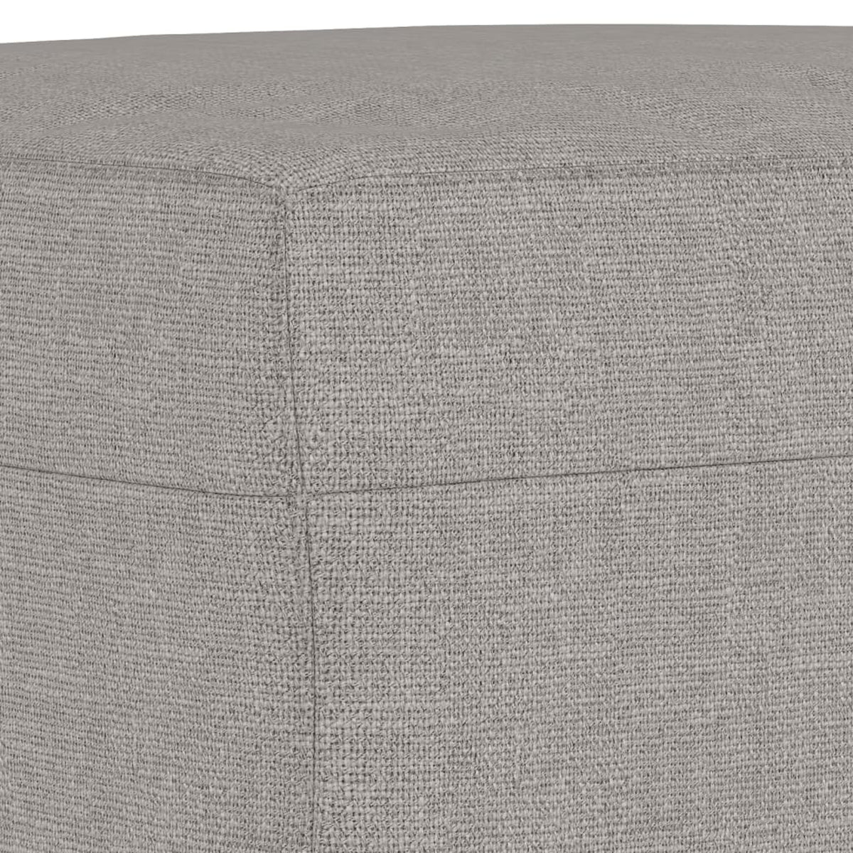 Fabric Padded Ottoman with Wood Legs Stool P1334