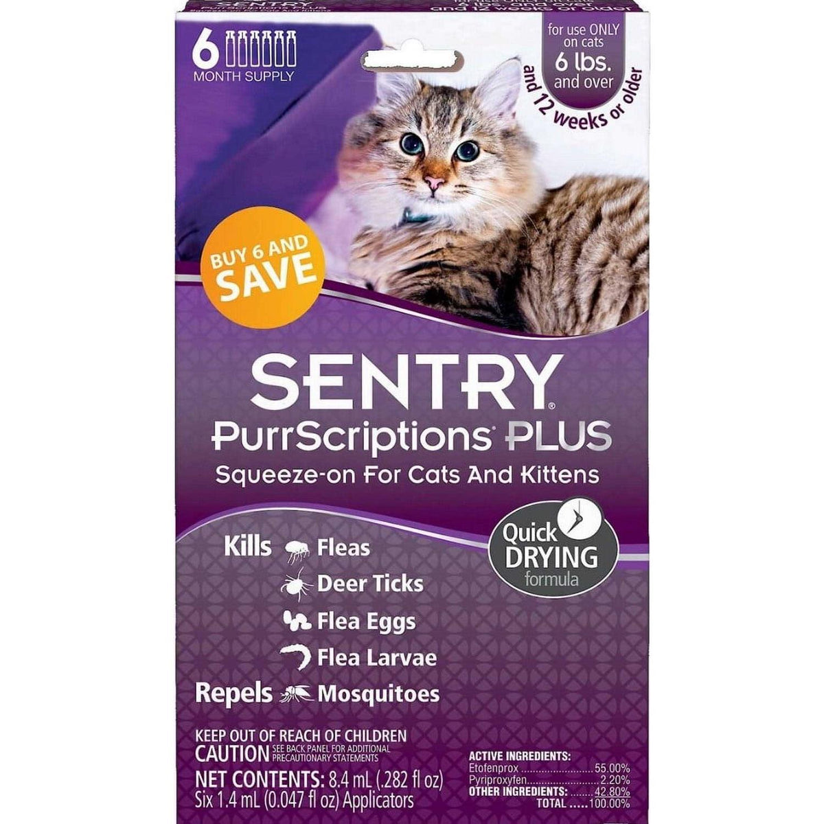 Flea & Tick Control for Cats & Kittens J68512