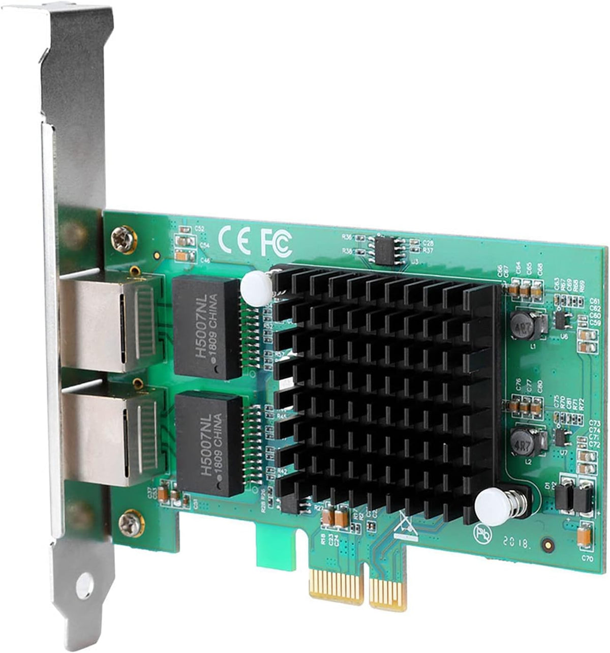 WiFi Card, Dual Port Gigabit Network with Baffle R1590