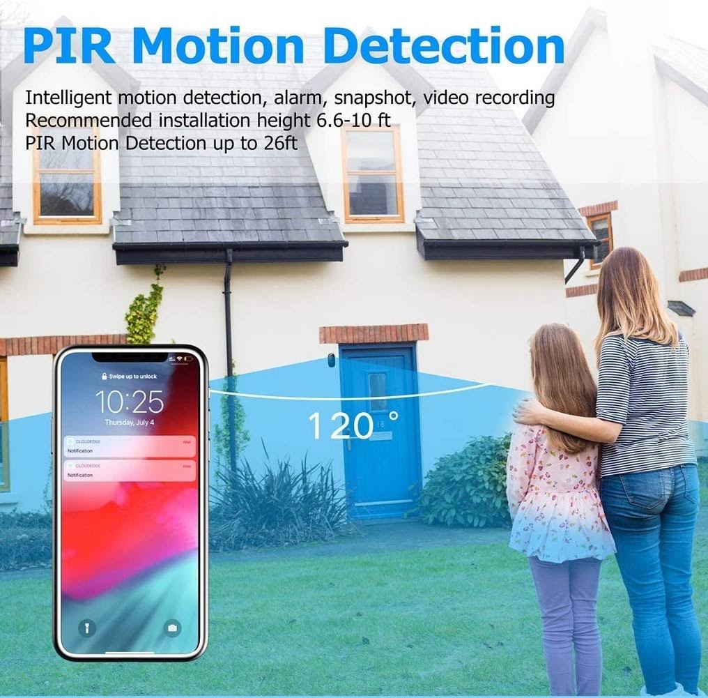 4MP Outdoor WiFi Bullet Security Camera V72335