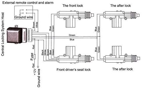 Car Remote Central Locking Kit 4 Doors Keyless Entry System Y9353