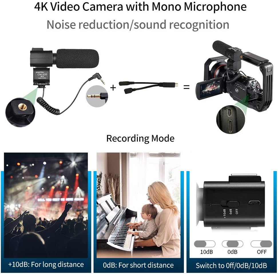 4K Video Camera Camcorder with 12x Optical Zoom Z546628