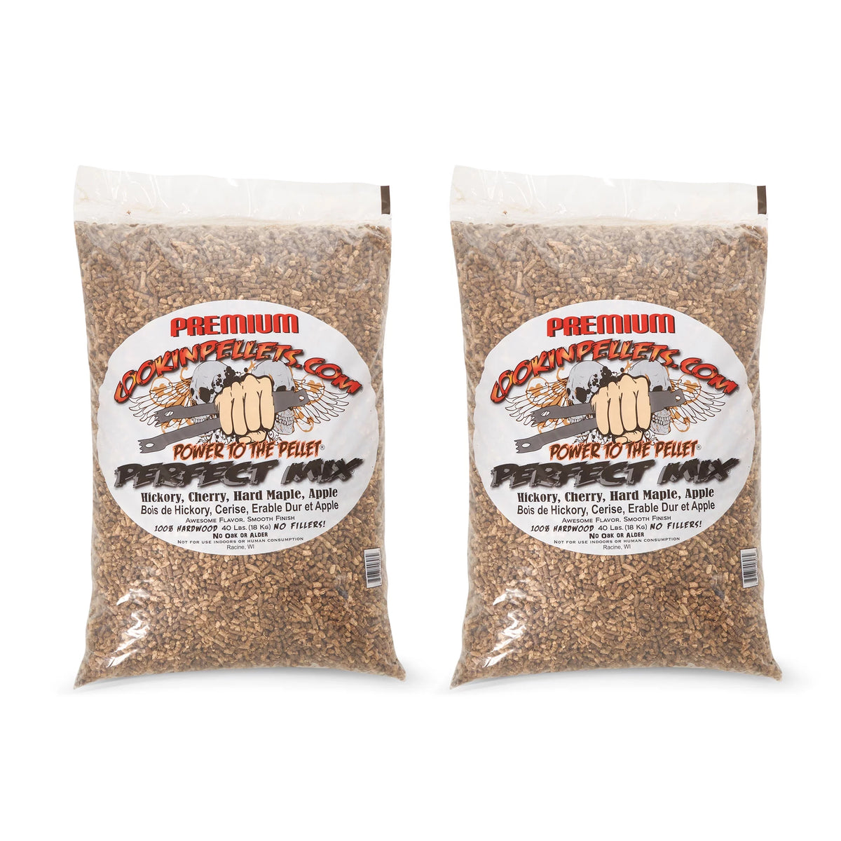 40 Lb Hickory Cherry Maple Apple Wood Pellets 2 Pack V49034