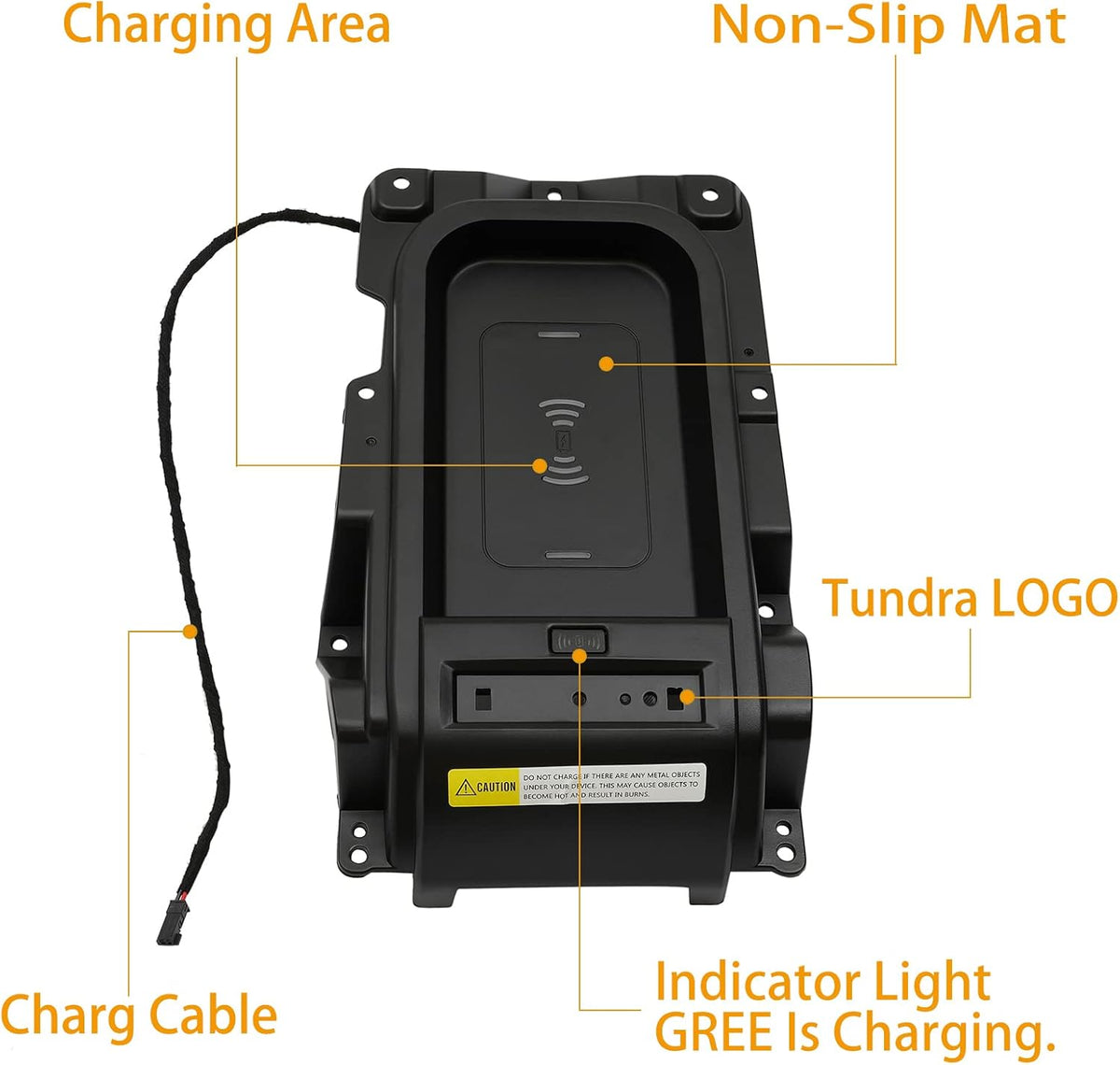 Center Console Wireless Charger Tray for Toyota Tundra L903421