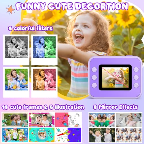 Blue Instant Print Kids Camera with 32GB Card N54018