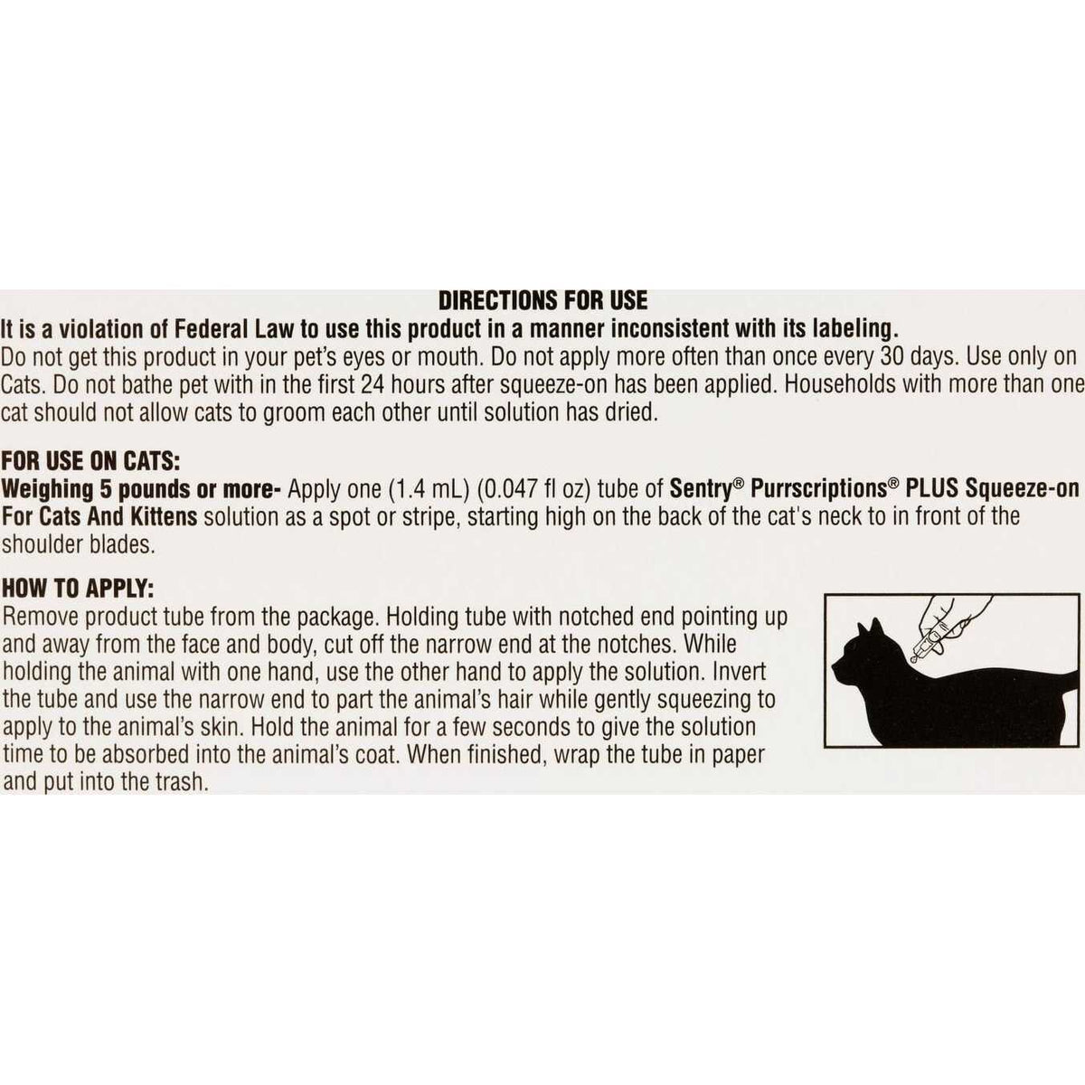 Flea & Tick Control for Cats & Kittens J68512