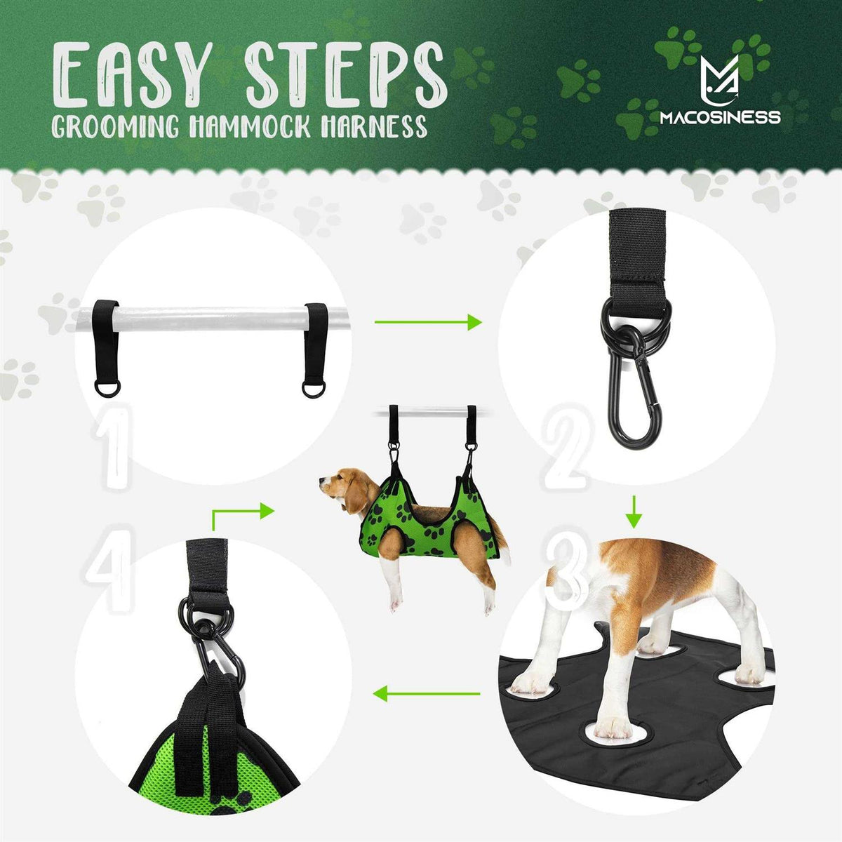 Pet Grooming Hammock Set J3838