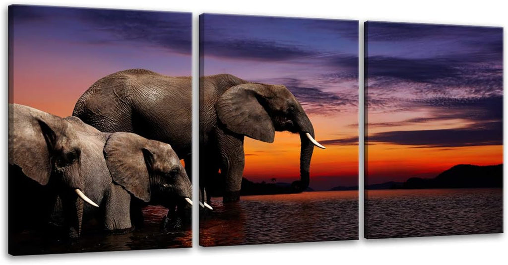 Inspirational Quote Canvas Wall Art 3 Panels 24x36x3 V769