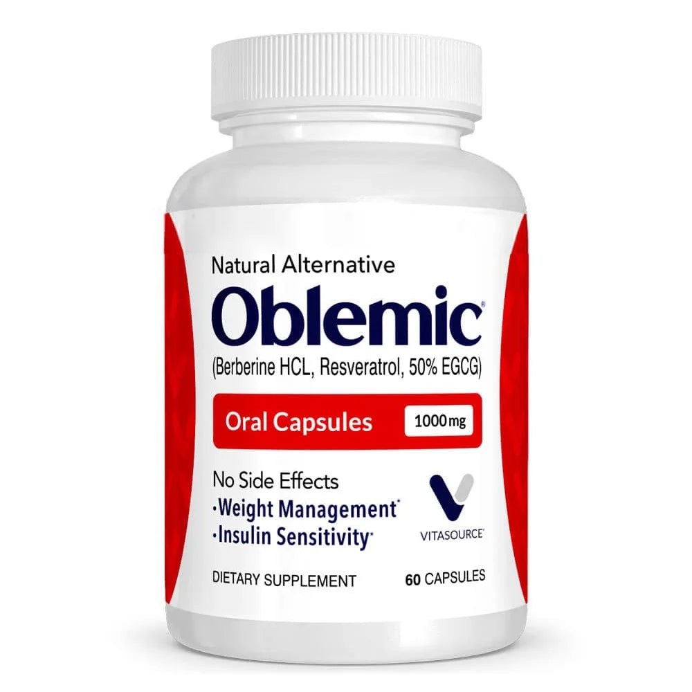Natural Oral Capsules, Plant Based Blend, Berberine, 1000mg, 60 Capsules F380045