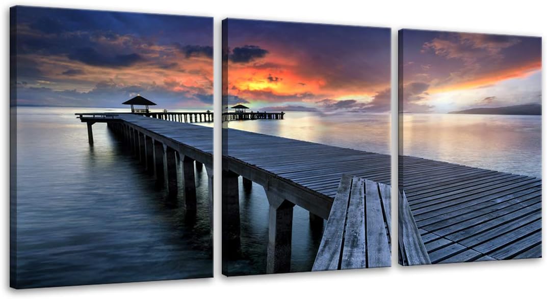Inspirational Quote Canvas Wall Art 3 Panels 24x36x3 V769