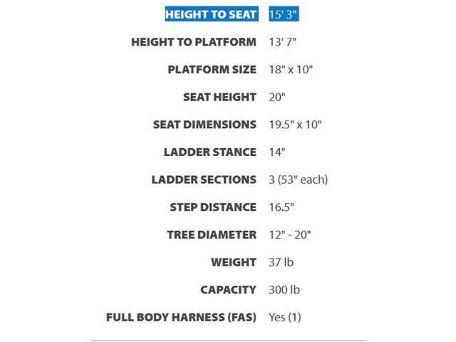 15' Classic Ladder Stand G190918