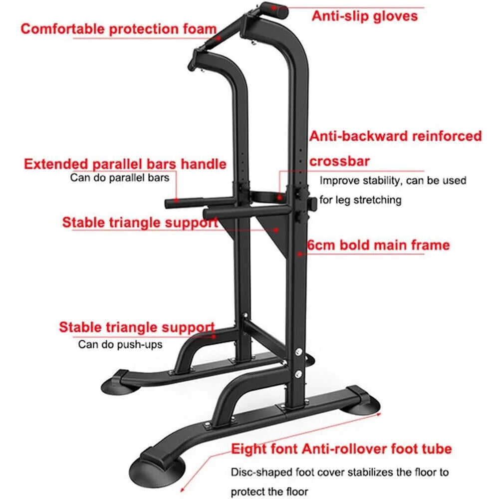 Adjustable Height Power Tower Dip Station I17025