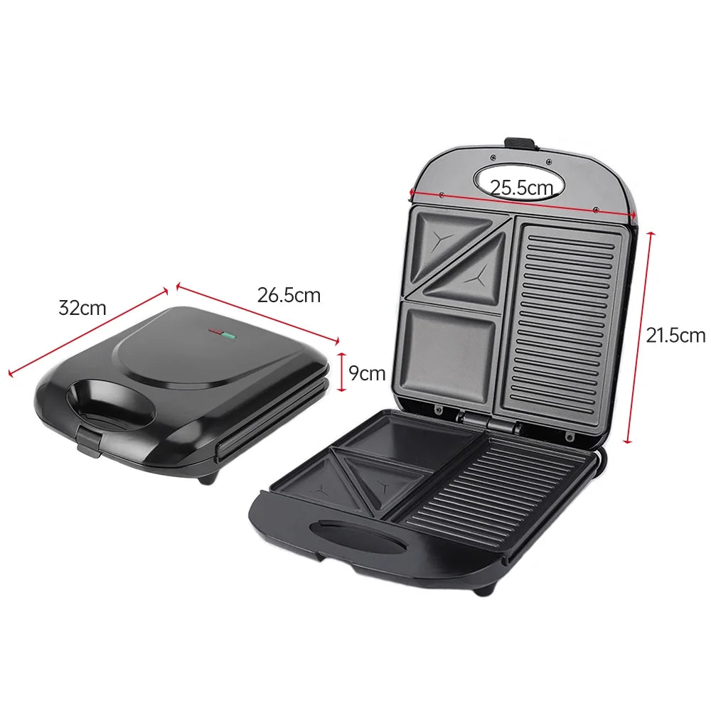 1400W Non-Stick Electric Grill Waffle Maker L558