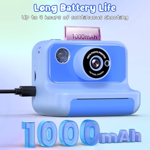 Blue Instant Print Kids Camera with 32GB Card N54018