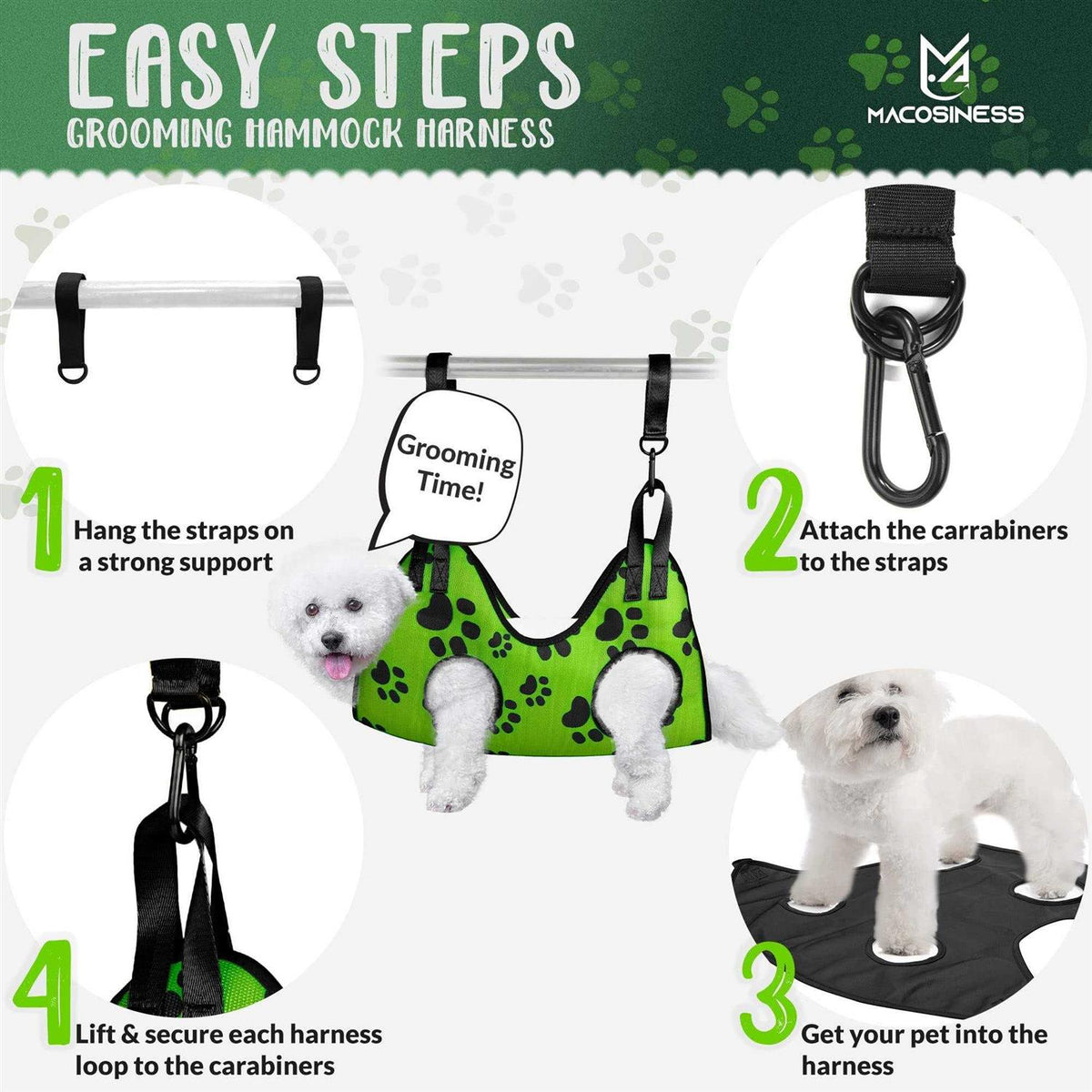 Pet Grooming Hammock Set J3838