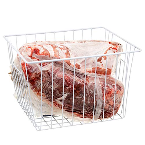 Metal Wire Freezer Basket Organizer with Handles Y84914
